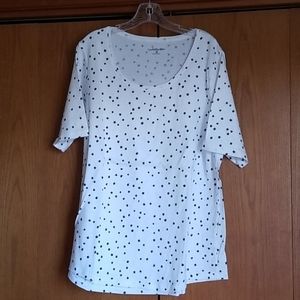 Croft & Barrow 2x white with navy stars top